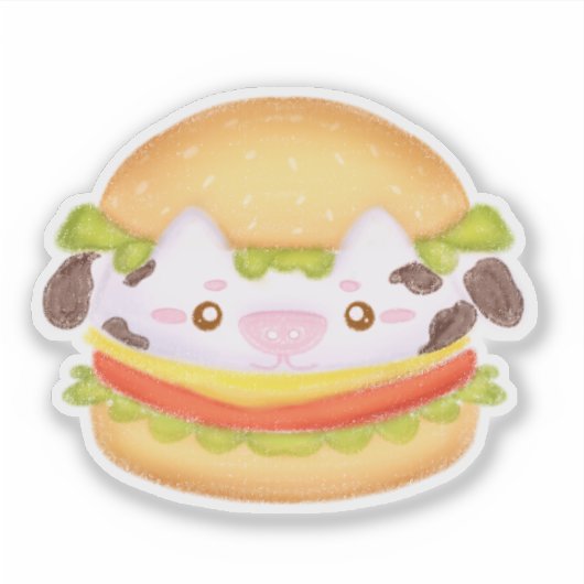 Hamburger Aufkleber (Vorderseite)