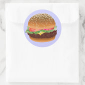 Hamburger Aufkleber (Tasche)