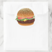 Hamburger Aufkleber (Tasche)