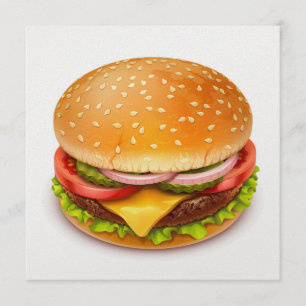 Hamburger BBQ Grillen - Einladung zum 4. Juli