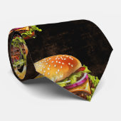 Hamburger Bier im Dunkeln Krawatte (Gerollt)