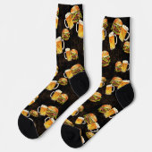 Hamburger Bier im Dunkeln Socken (Linkes Detail)