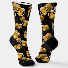 Hamburger Bier im Dunkeln Socken