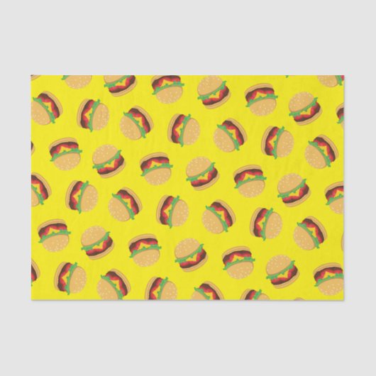 Hamburger Birthday Party Burger Kids Tissue Seidenpapier (Vorderseite)