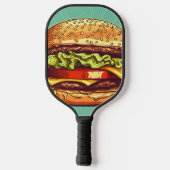Hamburger Blaster Pickleball Schläger (Rückseite)