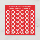 Hamburger-Briefmarke Treuekarte (Rückseite)