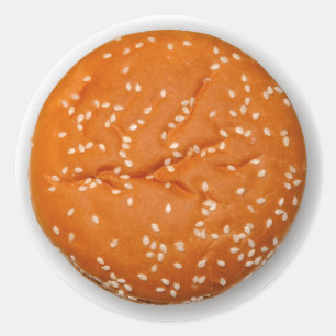 Hamburger-Brötchen Runder Aufkleber