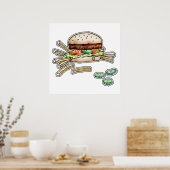 HAMBURGER (BURGER) & FRÜHEN POSTER (Küche)