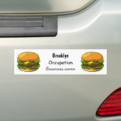 Hamburger Cartoon Autoaufkleber (Auf Auto)