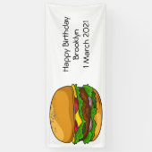 Hamburger Cartoon Banner (Vertikal)
