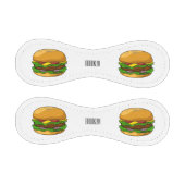 Hamburger Cartoon Baseball (Paneele)