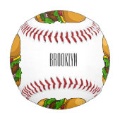 Hamburger Cartoon Baseball (Rückseite)