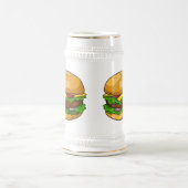 Hamburger Cartoon Bierglas (Mittel)