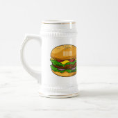 Hamburger Cartoon Bierglas (Links)