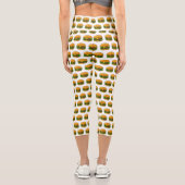 Hamburger Cartoon Capri Leggings (Rückseite)