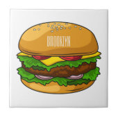 Hamburger Cartoon Fliese (Vorderseite)
