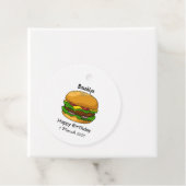 Hamburger Cartoon Geschenkanhänger (Beispiel)