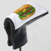 Hamburger Cartoon Golf Headcover (3/4 Vorderseite)