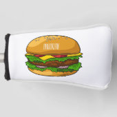 Hamburger Cartoon Golf Headcover (Vorderseite)