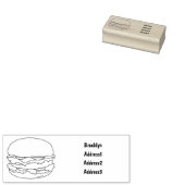 Hamburger Cartoon Gummistempel (Stempel)
