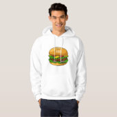 Hamburger Cartoon Hoodie (Vorne ganz)