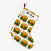 Hamburger Cartoon Kleiner Weihnachtsstrumpf (Vorderansicht (hängend))