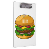 Hamburger Cartoon Klemmbrett (Rechts)