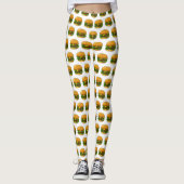 Hamburger Cartoon Leggings (Vorderseite)