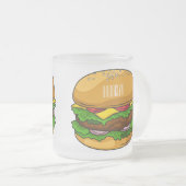 Hamburger Cartoon Mattglastasse (VorderseiteRechts)