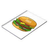 Hamburger Cartoon Notizblock (Linke Seite)