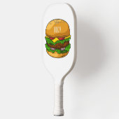 Hamburger Cartoon Pickleball Schläger (Links)