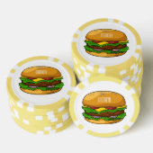 Hamburger Cartoon Pokerchips (Stapel)
