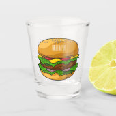 Hamburger Cartoon Schnapsglas (Vorderseite)