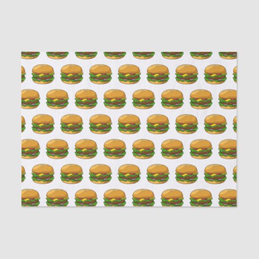 Hamburger Cartoon Seidenpapier (Vorderseite)
