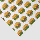 Hamburger Cartoon Seidenpapier (Ausschnitt)