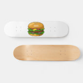 Hamburger Cartoon Skateboard (Horizontal)