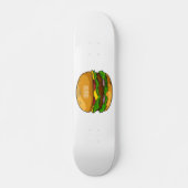 Hamburger Cartoon Skateboard (Vorne)