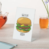 Hamburger Cartoon Sockelschild (In SItu)