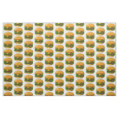 Hamburger Cartoon Stoff (Fat Quarter (45,7 x 55,9 cm))