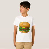 Hamburger Cartoon T-Shirt (Vorne ganz)