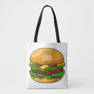 Hamburger Cartoon Tasche