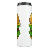 Hamburger Cartoon Thermosbecher (Rückseite)