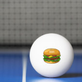 Hamburger Cartoon Tischtennisball (Netto)