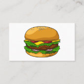 Hamburger Cartoon Visitenkarte (Rückseite)