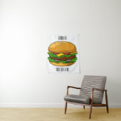 Hamburger Cartoon Wandteppich (Beispiel)