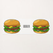 Hamburger Cartoon Yogamatte (Rückseite (Horizontal))