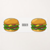 Hamburger Cartoon Yogamatte (Vorderseite (Horizontal))