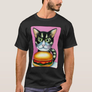 Hamburger Cat Catburger Burger Purr Meow Cat 3 T-Shirt