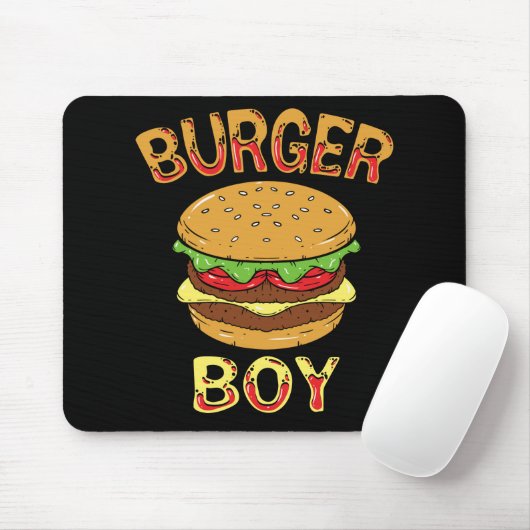 HAMBURGER / CHEESEBURGER: Burger Boy Mousepad (Mit Mouse)