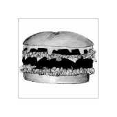 Hamburger Cheeseburger Burger Fast Food Briefmarke Gummistempel (Prägung)
